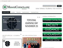 Tablet Screenshot of academics.masoncomets.org